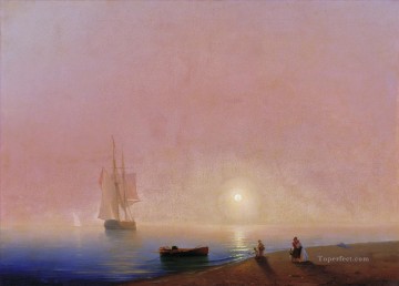 Landscapes Painting - Ivan Aivazovsky farewell Seascape